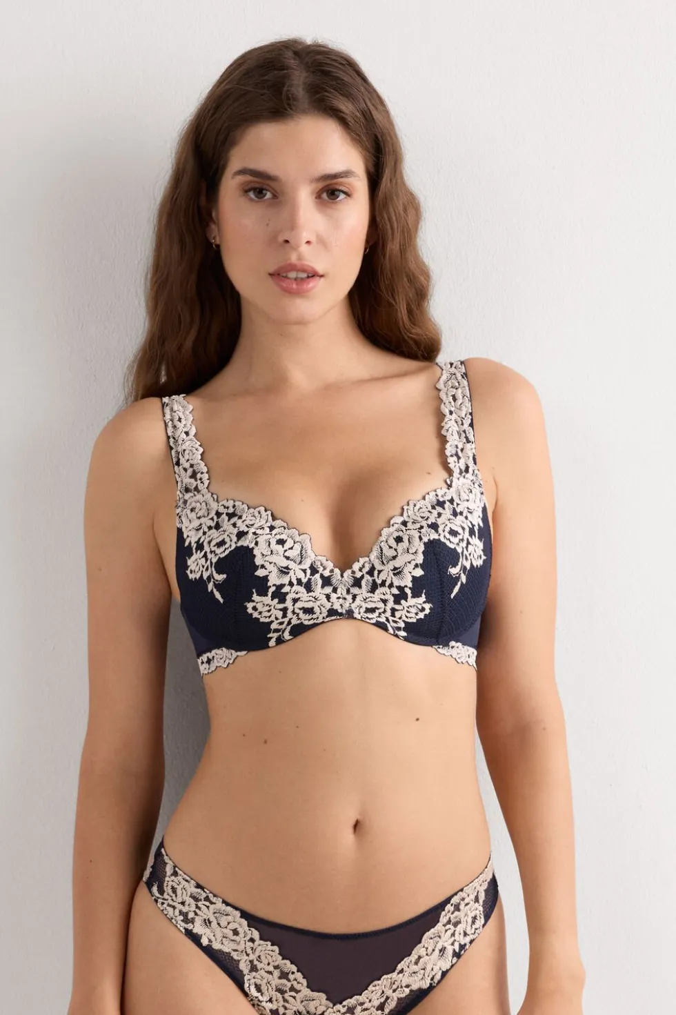 Biustonosz Super Push-Up Gioia Pretty Flowers