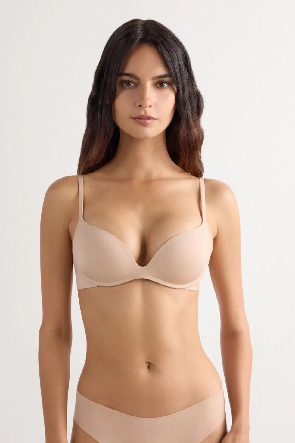 Biustonosz super push-up Gioia z mikrofibry The Silky Touch