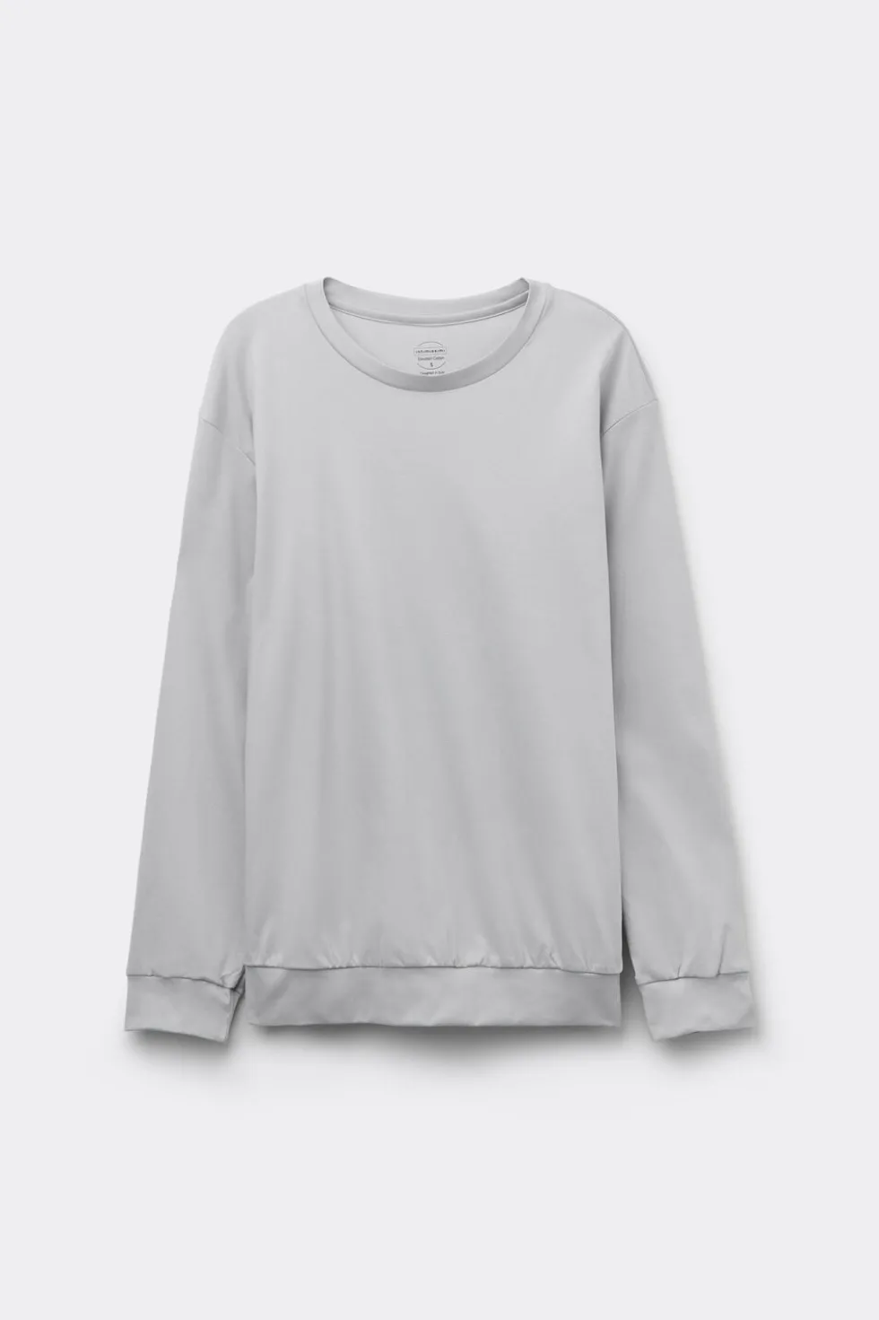 Bluzka z Długim Rękawem z Bawełny Elevated Cotton