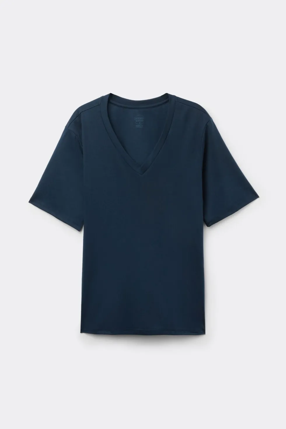 Bluzka z Krótkim Rękawem z Dekoltem w Serek z bawełny Elevated Cotton