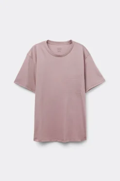Bluzka z Krótkim Rękawem z Bawełny Elevated Cotton