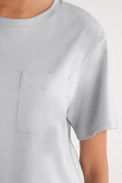 Bluzka z Krótkim Rękawem z Bawełny Elevated Cotton