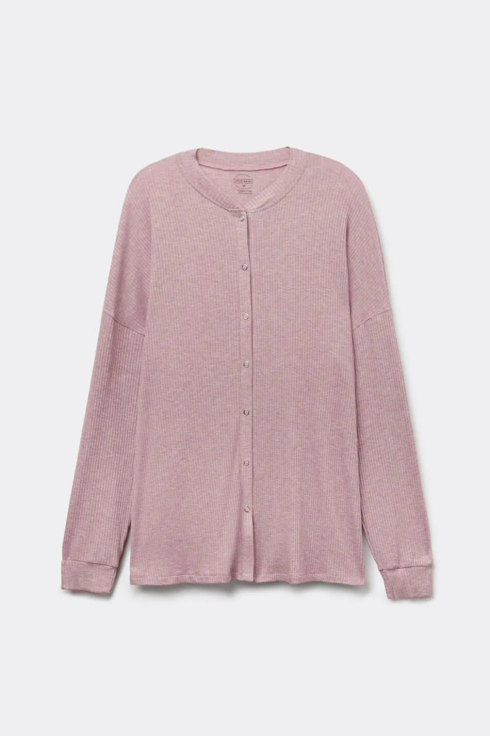 Bluzka z Modalu z Długim Rękawem Rozpinana z Przodu Chic Comfort