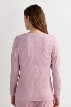 Bluzka z Modalu z Długim Rękawem i Dekoltem w Łódkę Chic Comfort