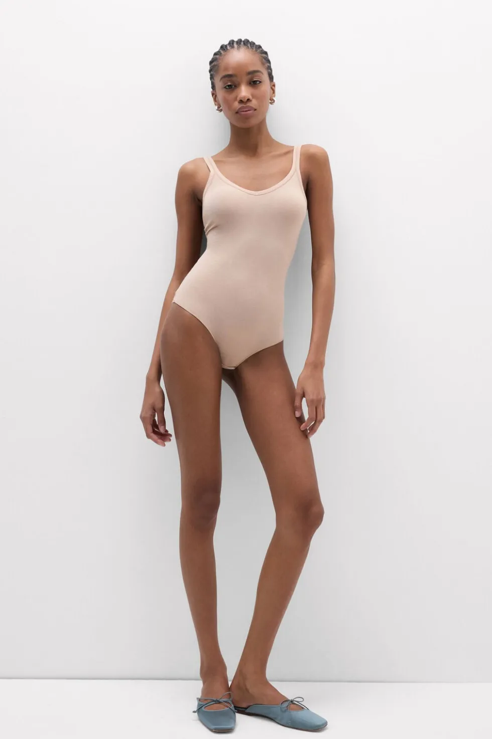 Body bez Rękawów z Bawełny Ultralight Cotton