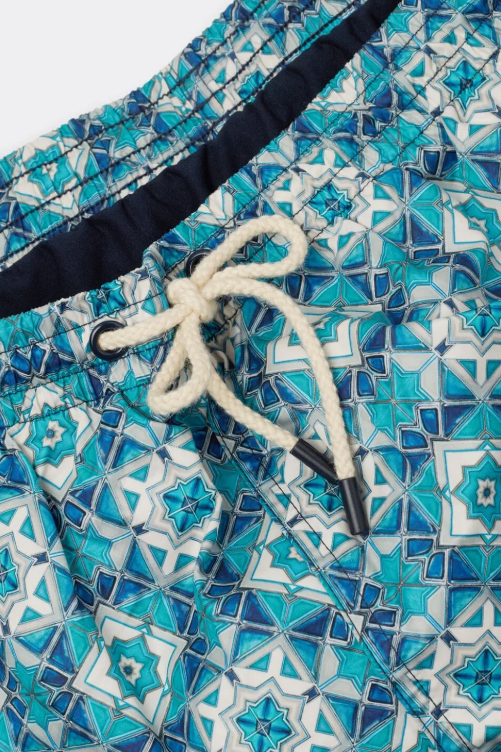 Bokserki Kąpielowe z Nadrukiem Ceramicznej Mozaiki