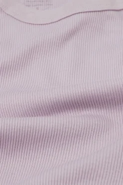Crop Top w Prążki z Bawełny Superior