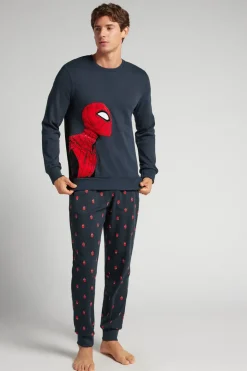 Długa Piżama Bawełniana Marvel Spiderman