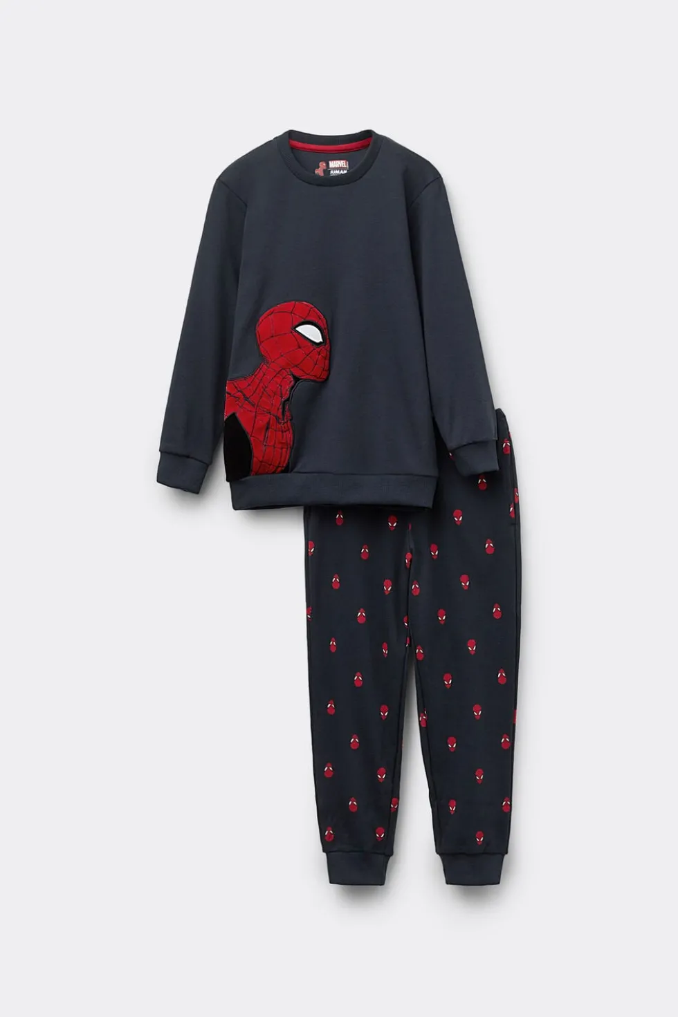 Długa Piżama Dziecięca z Bawełny Marvel Spiderman