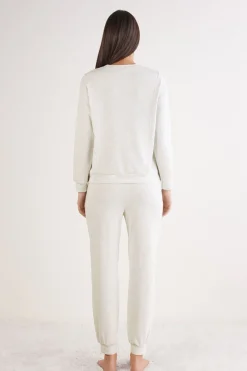 Długa Piżama z Modalu Comfort Details