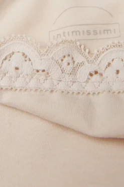 Figi Culotte z Wysokim Stanem z Bawełny i Koronki