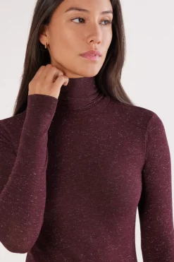 Golf z Lekkiego Modalu z Dodatkiem Kaszmiru Lamé