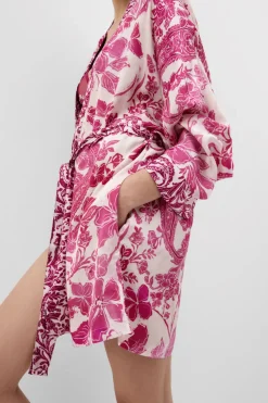 Kimono z Satyny Wiskozowej Brighten Your Day