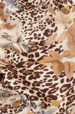 Kimono z Satyny Wiskozowej Animalier Simply Iconic