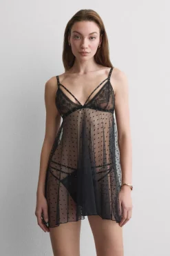 Koronkowa Koszulka Baby Doll Flirt Fearlessly