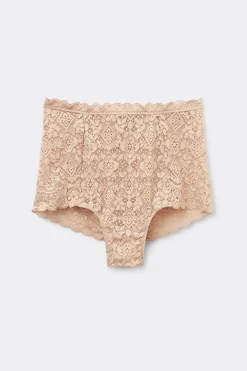 Koronkowe Figi Culotte Wysoki Stan