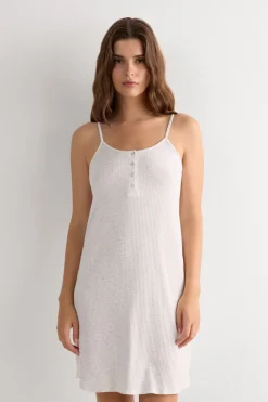 Koszula Nocna na Cienkich Ramiączkach Chic Comfort