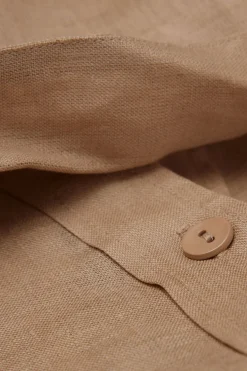 Koszula z Krótkim Rękawem z Płótna Lnianego The Pure Linen