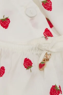 Krótka Piżama z Satyny Wiskozowej Sweet as a Berry