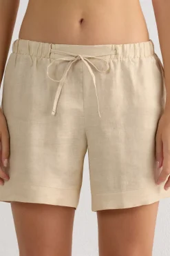 Krótkie Spodenki zPłótna Lnianego The Pure Linen