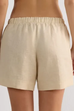 Krótkie Spodenki zPłótna Lnianego The Pure Linen