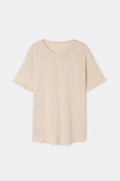 Lniana Bluzka z Krótkim Rękawem The Pure Linen