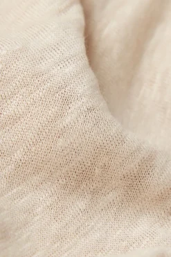 Lniana Bluzka z Krótkim Rękawem The Pure Linen