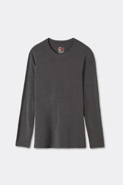Longsleeve z Modalu z Kaszmirem z Dekoltem Pod Szyję