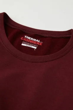 Longsleeve z Modalu z Kaszmirem z Dekoltem Pod Szyję