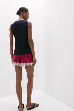 Podkoszulka z bawełny Elevated Cotton z Dekoltem w Serek