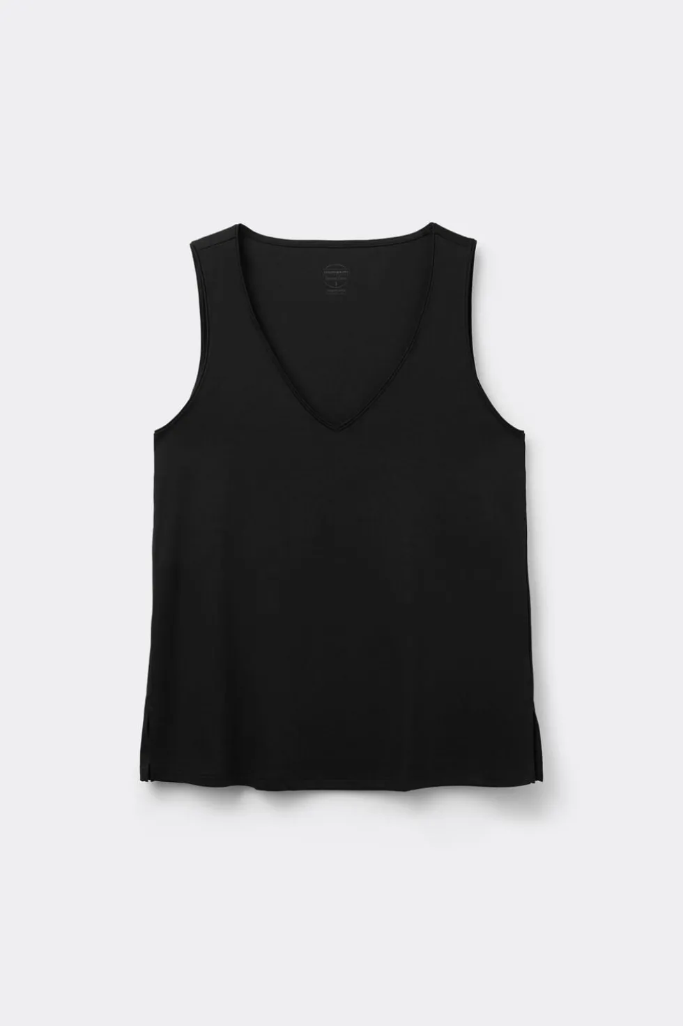 Podkoszulka z bawełny Elevated Cotton z Dekoltem w Serek