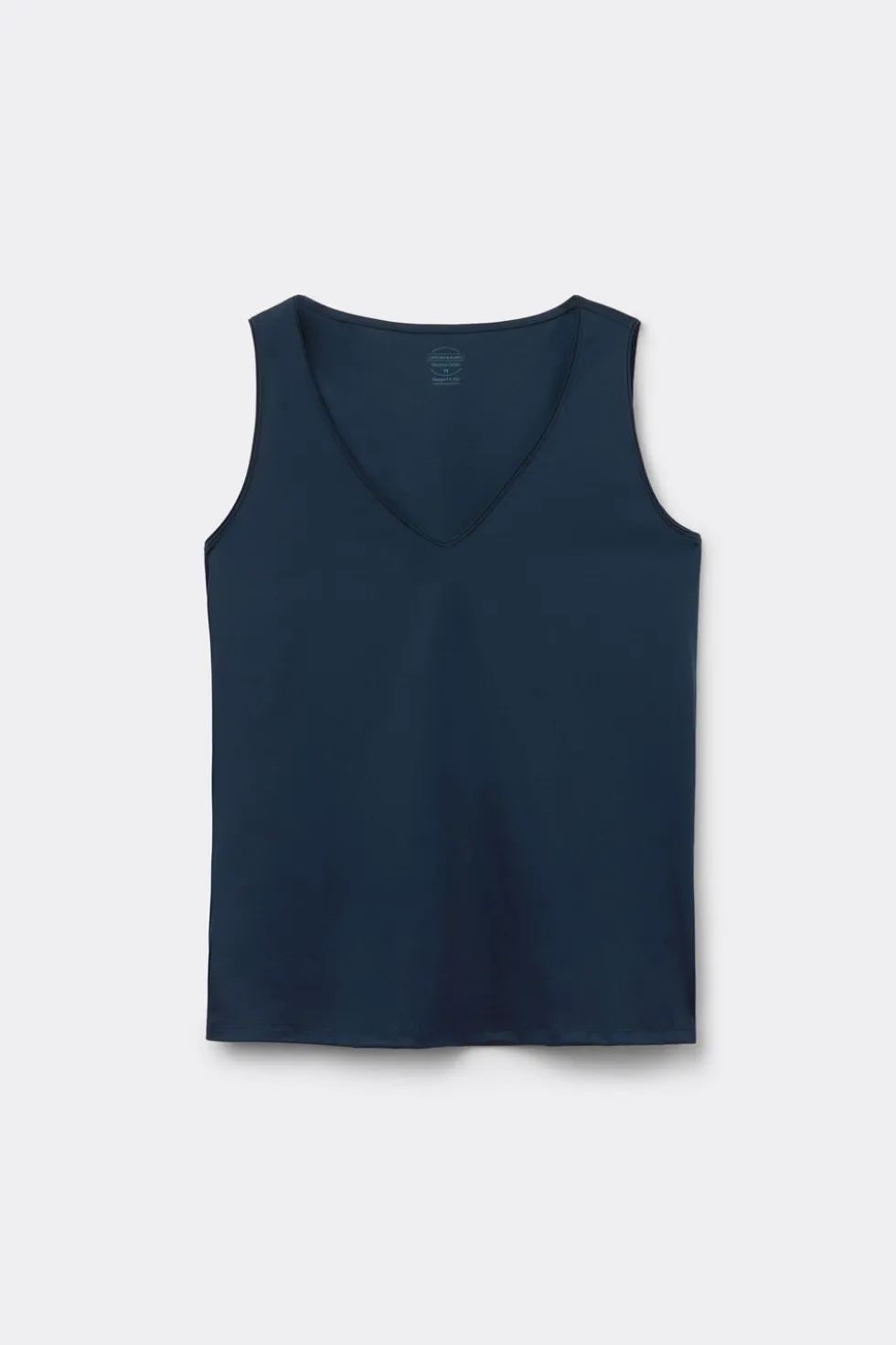 Podkoszulka z bawełny Elevated Cotton z Dekoltem w Serek