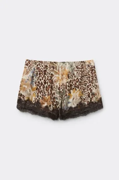 Spodenki z Satyny Wiskozowej Animalier Simply Iconic