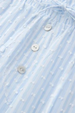 Spodnie z Płótna Bawełnianego Plumeti Romantic Stripes