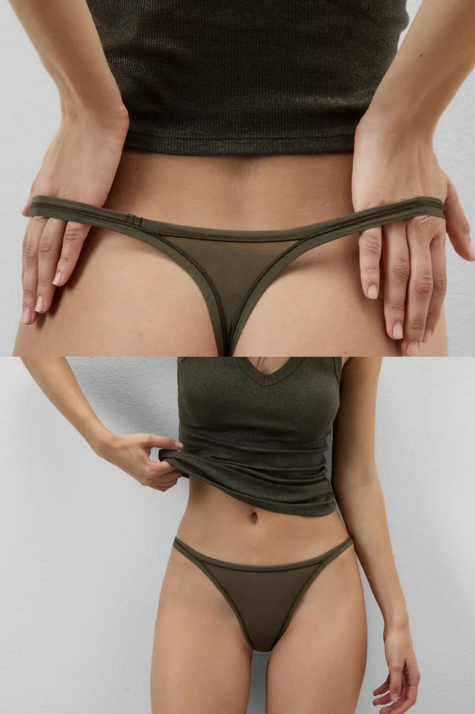 Stringi z Paseczkami z Bawełny Ultralight Cotton