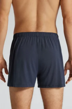 Szerokie Bokserki z Tkaniny Soft Silk