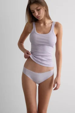 Tank Top Prążkowany z Bawełny Superior