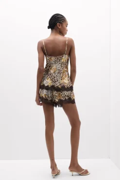 Top z Satyny Wiskozowej Animalier Simply Iconic