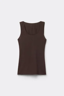 Top z Szerokimi Ramiączkami z Modalu i Kaszmiru Ultralight