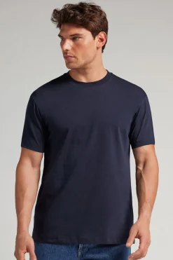 T-shirt męski z bawełny Muscle Fit
