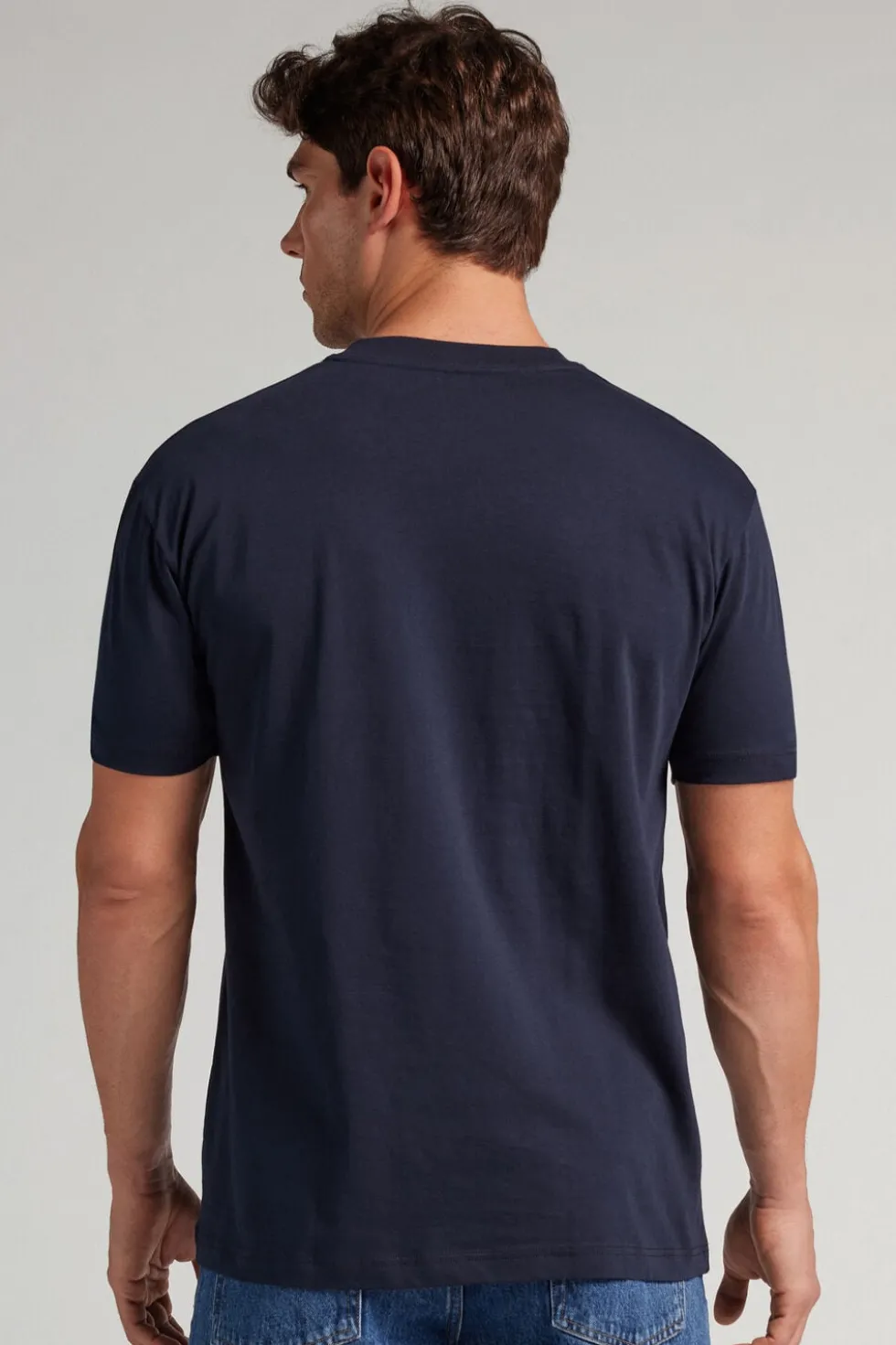 T-shirt męski z bawełny Muscle Fit