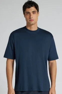 T-shirt Oversize z Merceryzowanej Bawełny Superlight filo Premium