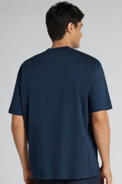 T-shirt Oversize z Merceryzowanej Bawełny Superlight filo Premium