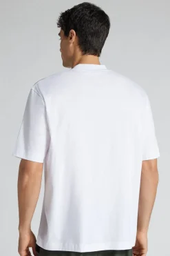 T-shirt Oversize z Merceryzowanej Bawełny Superlight filo Premium