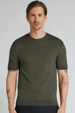 T-shirt z Bawełnianej Dzianiny Slub