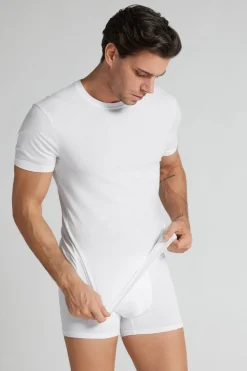 T-shirt z Bawełny Natural Fresh