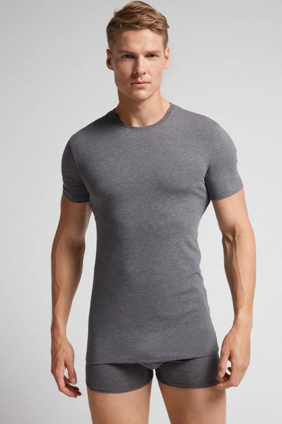 T-shirt z Elastycznej Bawełny Superior