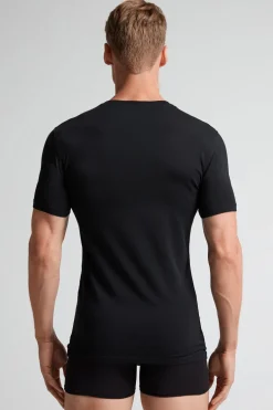 T-shirt z Elastycznej Bawełny Superior