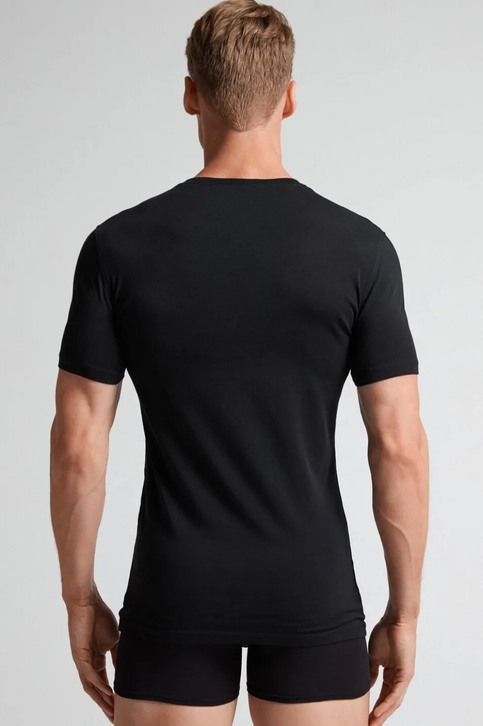T-shirt z Elastycznej Bawełny Superior