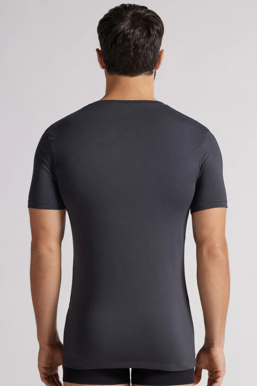 T-shirt z Elastycznej Bawełny Superior